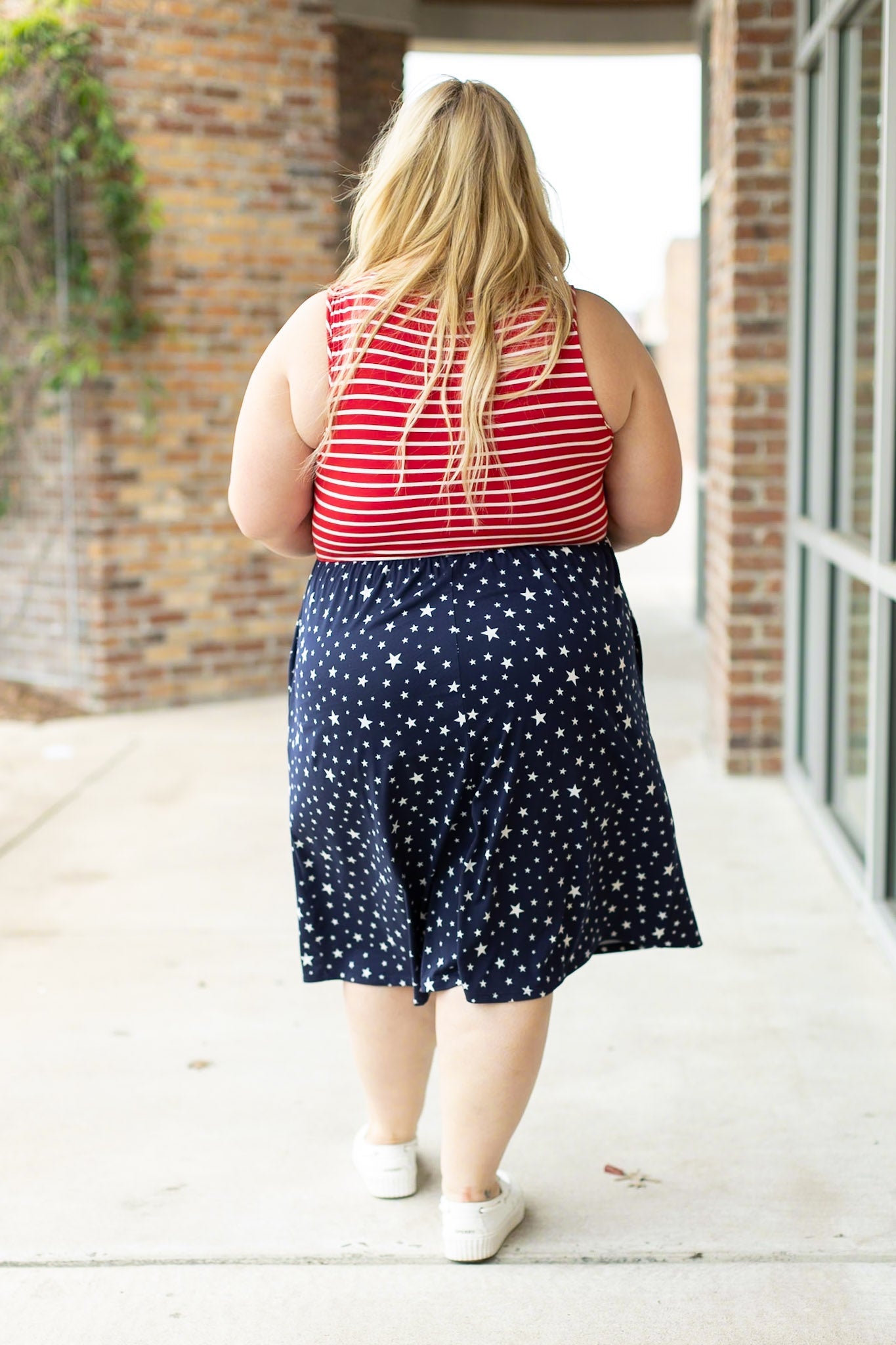 Michelle Mae Kelsey Tank Dress - Stars and Stripes