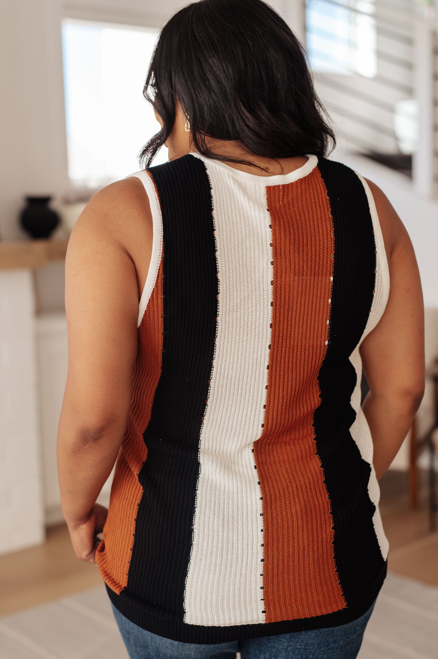 Andrée by Unit Decidedly Undecided Knit Striped Tank
